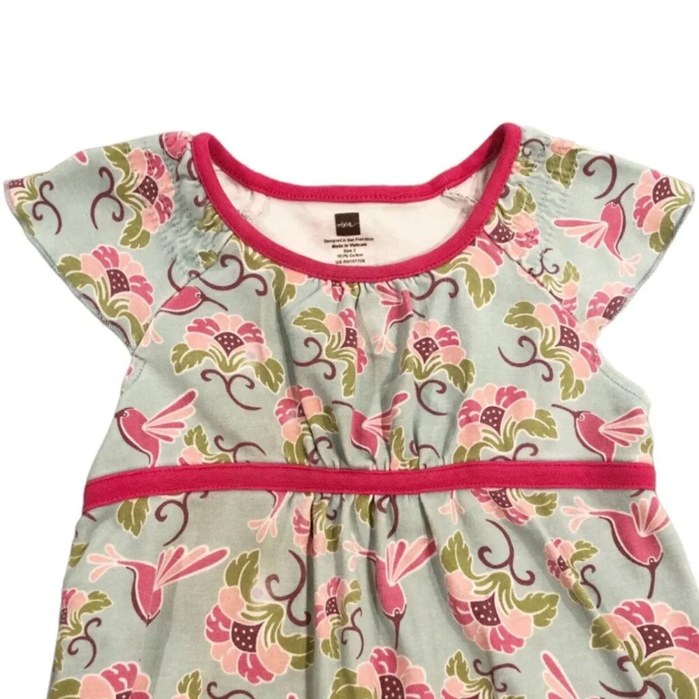 Tea Collection Sz 2 Hummingbird Floral Dress